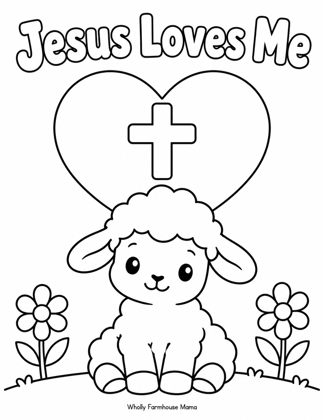 Jesus Loves Me coloring page